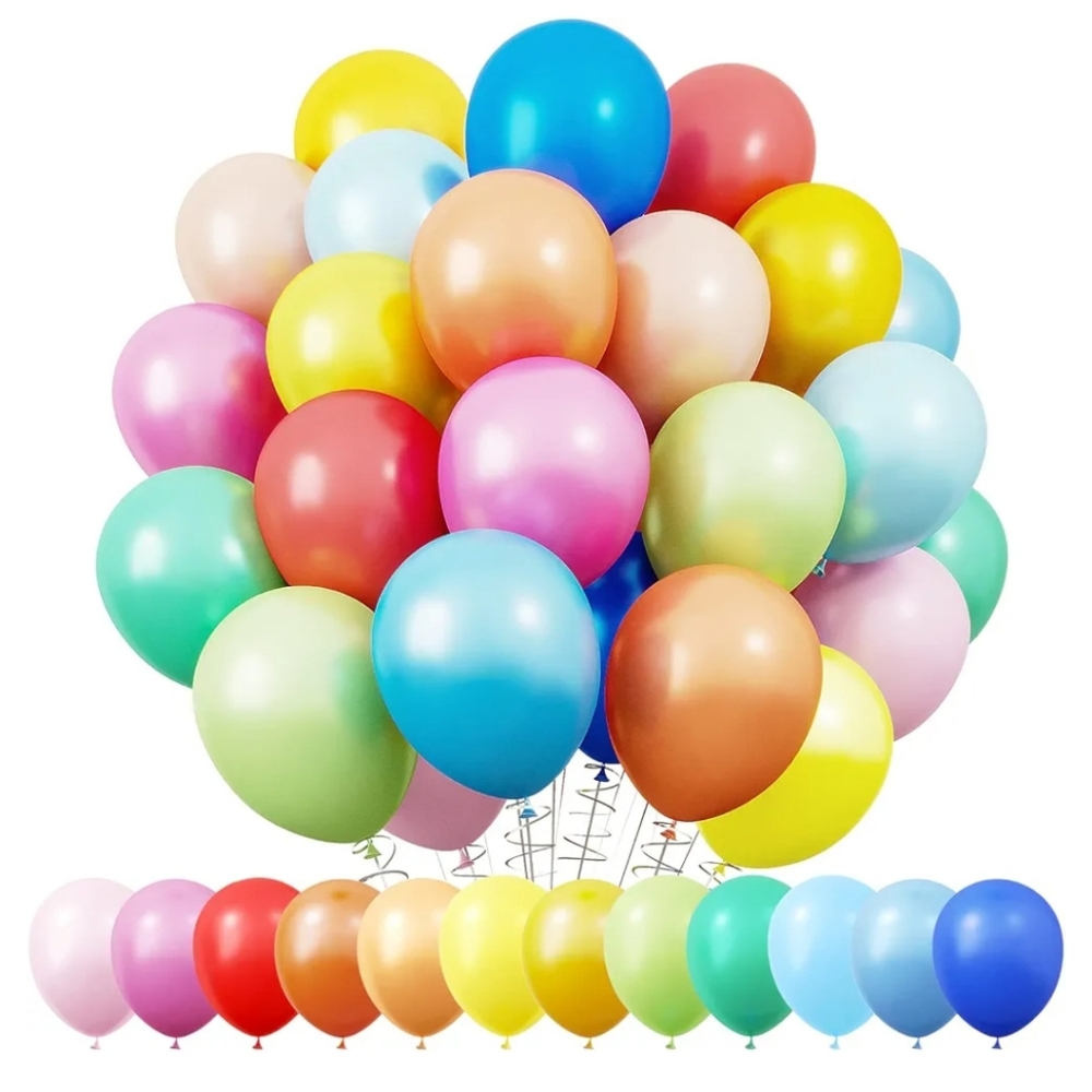 Assorted Color Party Balloons Set